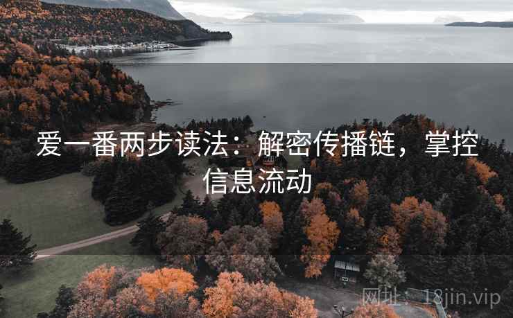 爱一番两步读法：解密传播链，掌控信息流动